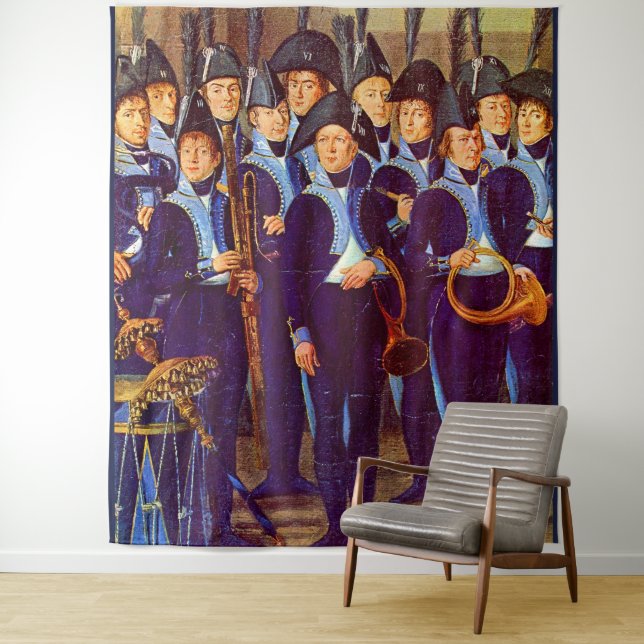 Tapete De Parede cerca de 1800 músicos militares europeus impressão (In Situ)