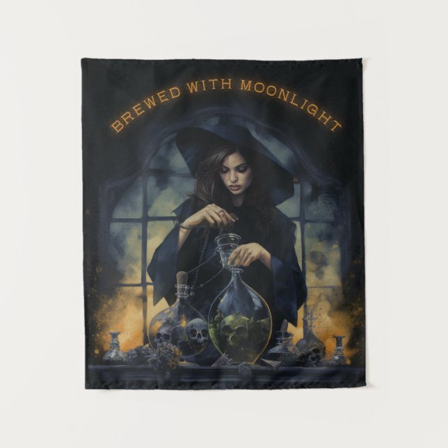 Tapete De Parede Cerveja Com Feiticeira do Luar (Frente)