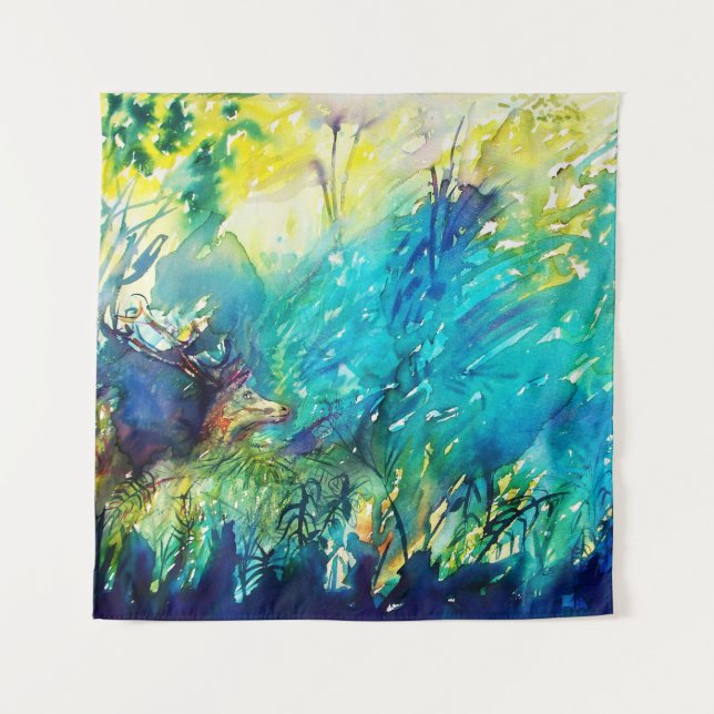 TAPETE DE PAREDE CERVEJA EM TERRA VERDE (Frente (Horizontal))