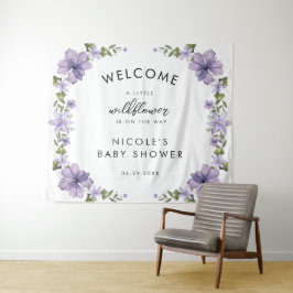 Tapete De Parede Chá de Bebê A Pequena Flor Silvestre Está a Caminh