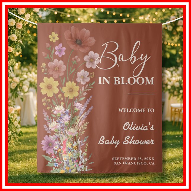 Tapete De Parede Chá de Bebê Baby in Bloom (Criador carregado)