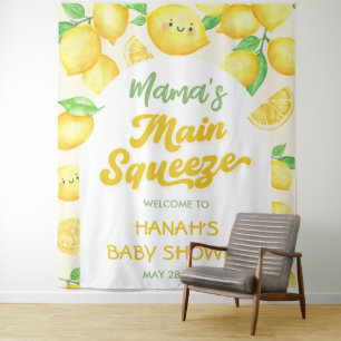 Tapete De Parede Chá de Bebê Limão da Mama's Main Squeeze
