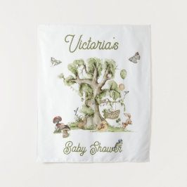 Tapete De Parede Chá de fraldas de Animais do Berço das Florestas d