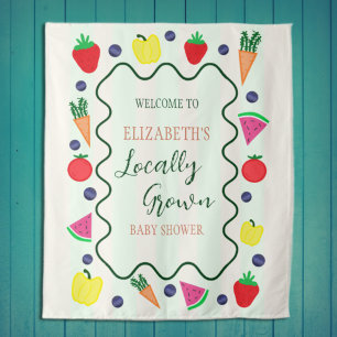 Tapete De Parede Chá de fraldas de mercado do agricultor com cresci