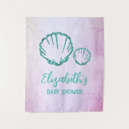 Tapete De Parede Chá de fraldas de Seashell