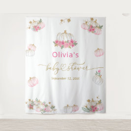 Tapete De Parede Chá de fraldas Floral Rosa Pumpkin