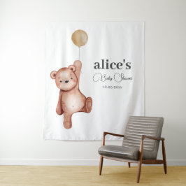 Tapete De Parede Chá de fraldas neutro do urso de película