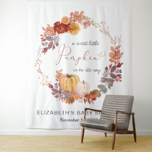 Tapete De Parede Chá de fraldas Terracotta Pumpkin Fundo Fotográfic