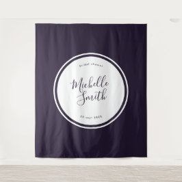 Tapete De Parede Chá de Noiva Roxo Boho Círculo Moderno Simples