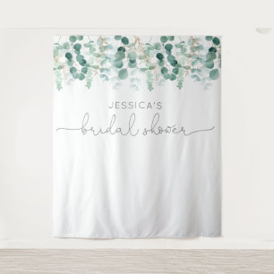 Tapete De Parede Chá de panela elegante de folhagem Eucalyptus gree
