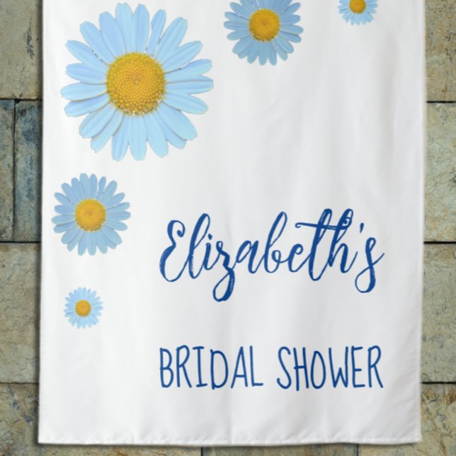 Tapete De Parede Chá de panela Floral do Blue Daisies (Criador carregado)