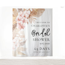 Chá de panela Floral Rosa-Rosa Pampas Boas-vindas