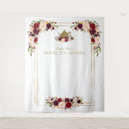 Tapete De Parede Chá de panela Floral Rosa-Rosa Rosa Tea Foto Prop