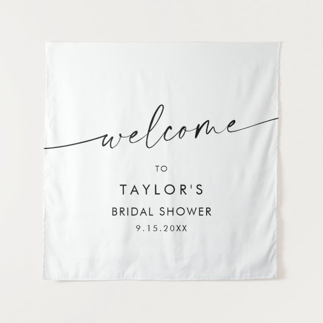 Tapete De Parede Chá de panela Minimalista KAIA Bem-vindo (Frente)