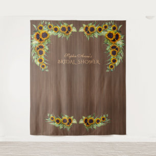 Tapete De Parede Chá de panela Rústico Girassóis Foto do Celeiro