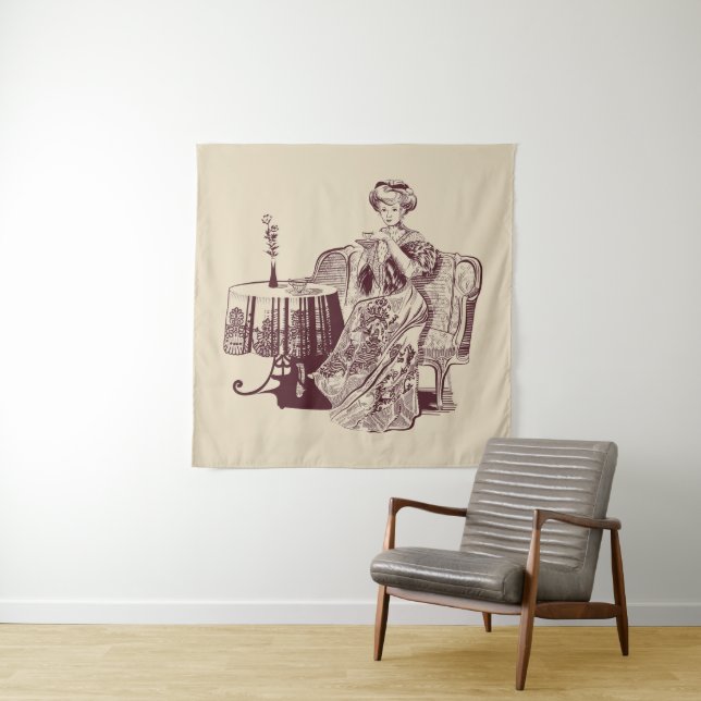 Tapete De Parede chá de senhorita (In Situ (Horizontal))