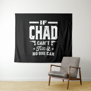 Tapete De Parede Chad Nome Personalizado Aniversário