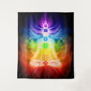 Tapete De Parede Chakras de incandescência da energia da arte