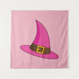 Tapete De Parede Chapéu de Bruxa Rosa