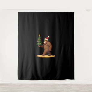Tapete De Parede Chapéu de Papai Noel da Árvore de Natal do Pé Gran