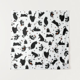 Tapete De Parede Chapéus Brancos e Castelos