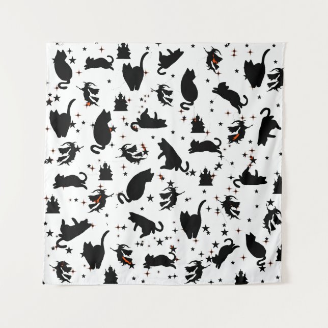 Tapete De Parede Chapéus Brancos e Castelos (Frente)