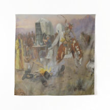 Charles M Russell - Bronc no Campo de Vaca