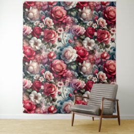 Tapete De Parede Charme Floral Rosa Atemporal