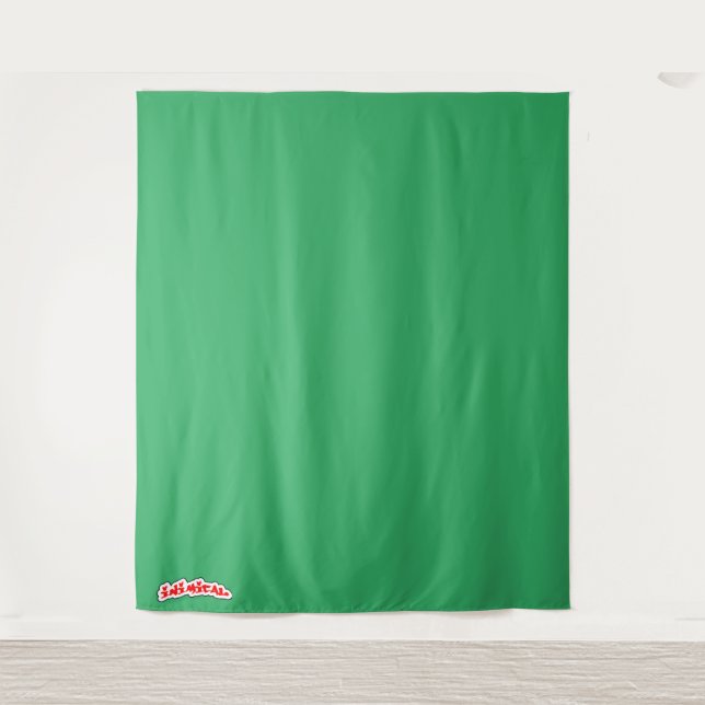 Tapete De Parede Chave Croma Verde Perfeita Inimitada (Frente)