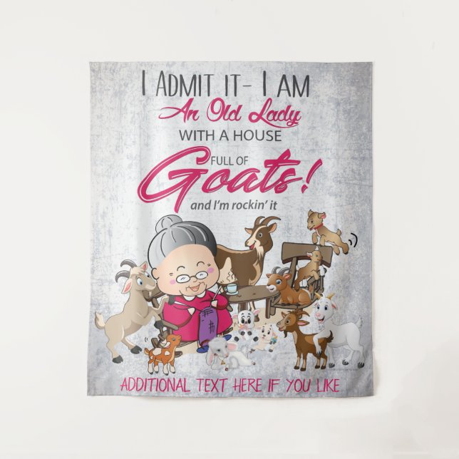 Tapete De Parede Cheio de Caprinos da Casa Velha (Frente)