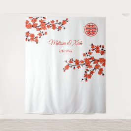 Tapete De Parede Cherry Blossoms - Panorama de Casamento Chinês