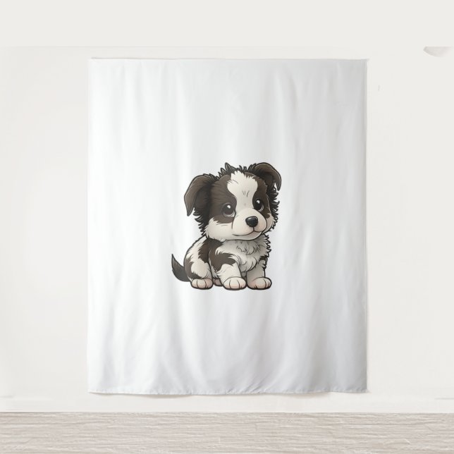 Tapete De Parede Chibi Border Collie (Frente)