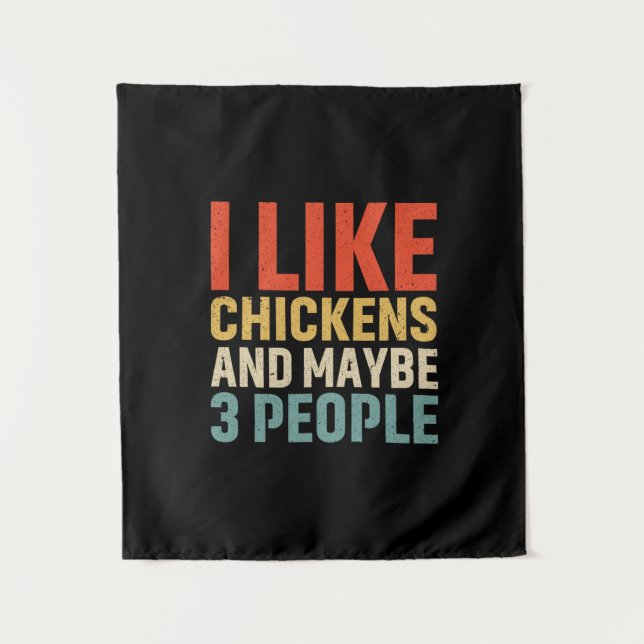 Tapete De Parede Chicken Lover | I Like Chickens (Frente)