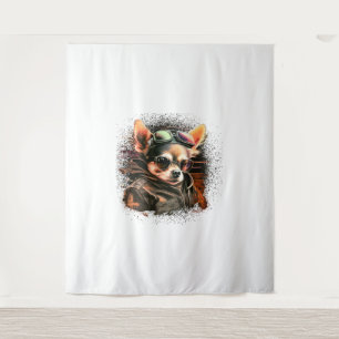 Tapete De Parede Chihuahua Biker - Pai de Cachorro Piloto
