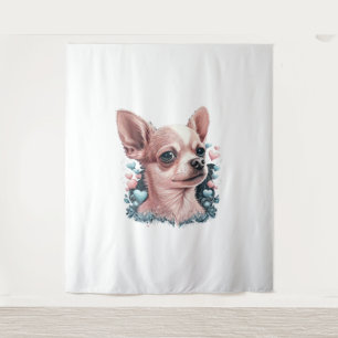 Tapete De Parede Chihuahua Cute Dog Linda Flores Rapariga