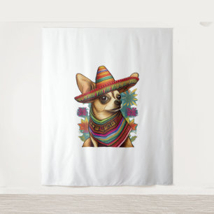 Tapete De Parede Chihuahua Mexico Cinco de Mayo Funny Dog