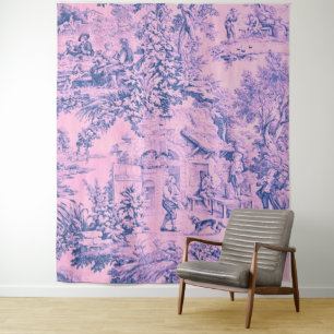 Tapete De Parede Chinoiserie Russa Rococo - Toile Rosa Francês
