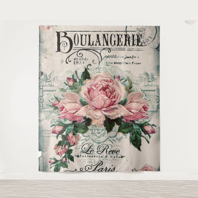 Tapete De Parede chique, dissociação, vitoriano, chic francês, pa (Frente)