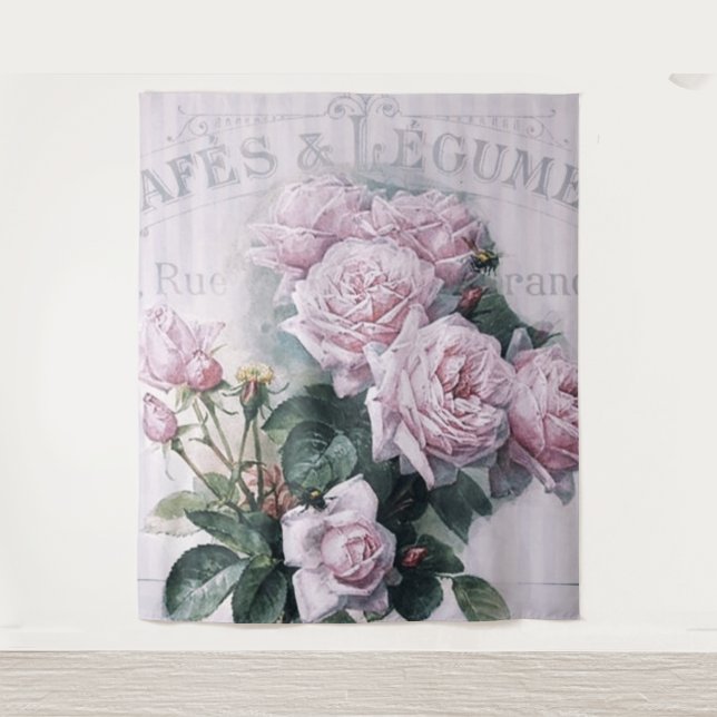 Tapete De Parede chique, dissociação, vitoriano, chic francês, pa (Frente)