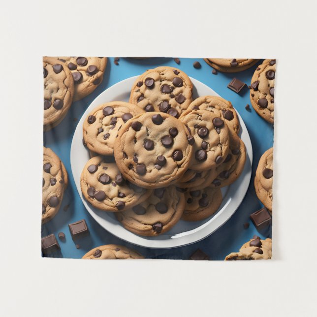 Tapete De Parede Chocolate Chip Cookies (Frente (Horizontal))