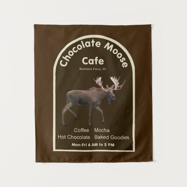 Tapete De Parede Chocolate Moose Café (Frente)