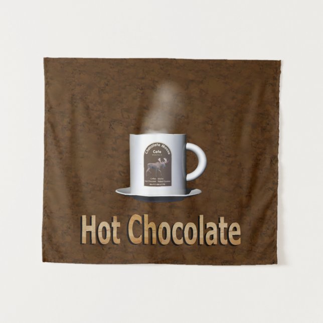 Tapete De Parede Chocolate Quente (Frente (Horizontal))