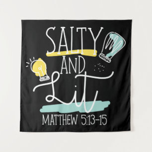 Tapete De Parede Christian Bíblia Verse Salty E Lit Matthew
