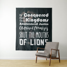 Tapete De Parede Christian Cale Mouths of Lions Scripting