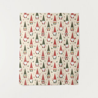 Tapete De Parede Christmas Gnome Party Pattern