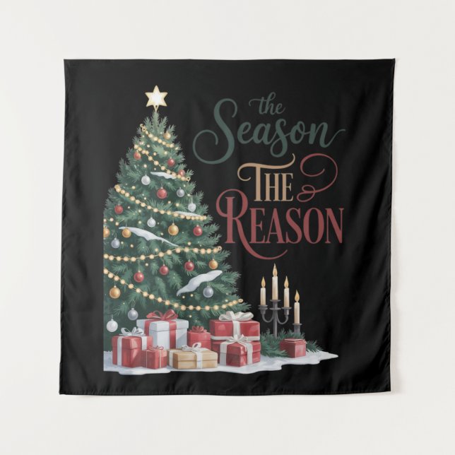 Tapete De Parede Christmas Tree The Season The Reason (Frente)