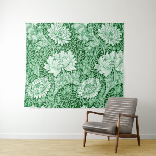 Tapete De Parede Chrysanthemum Green, William Morris