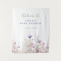 Chuva de Flores Silvestres no Prado para Bebê Flor