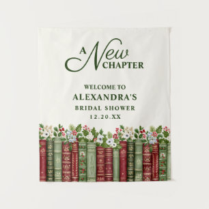 Tapete De Parede Chuva de Noiva de Natal com Tema de Livro 'Um Novo