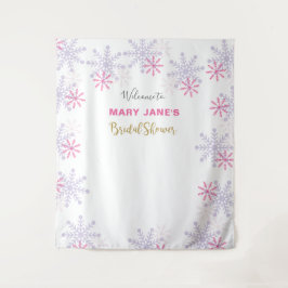 Tapete De Parede Chuva de Noiva Inverno Encantado Floco de Neve Ros